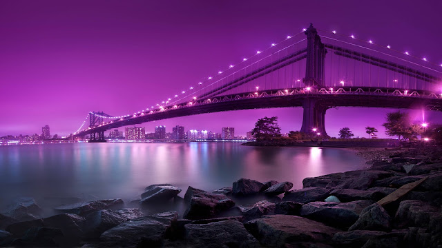 Puente de Brooklyn Manhattan en New York City