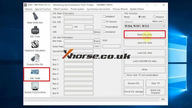 Replace/Program XHORSE ELV emulator with VVDI MB 01