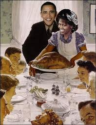 obama and family thanksgiving celebration