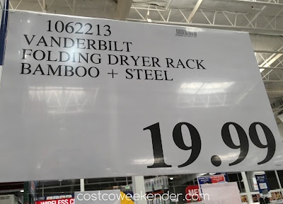 Deal for the Vanderbilt Folding Drying Rack at Costco