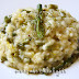 Risotto de espárragos verdes y queso de la Serena