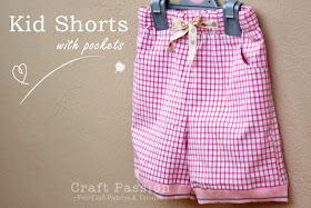 kids shorts with pockets