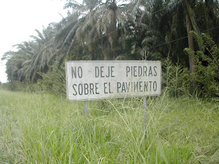 No rocks on highway, Honduras