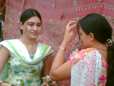 Aleeza with Her Friend