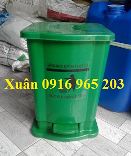 Thung rác đạp chân 10 lít đựng chất thải rắn y tế