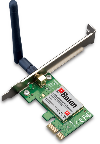  iBall Baton 150N Wireless-N PCI-E Adapter Driver Download For Windows 8, 7, XP, VISTA (32/64 Bit)