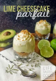 Lime Cheesecake Parfait | by Life Tastes Good is lusciously delicious with a secret healthy ingredient #avocado #healthy 