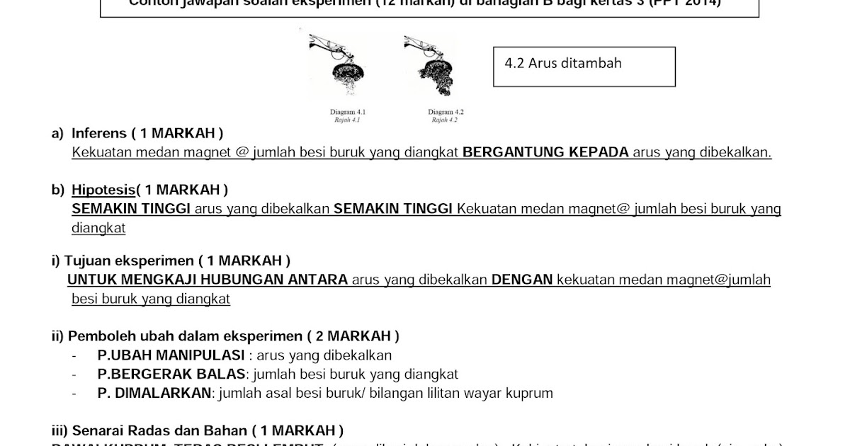 Contoh Soalan Fizik Tingkatan 4 Peperiksaan Awal Tahun 