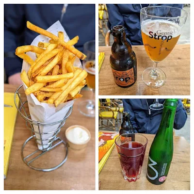 Ghent in a day: Craft beer and French fries in a collage of photos