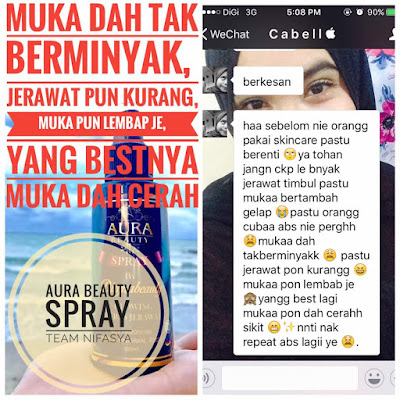 TESTIMONI AURA BEAUTY SPRAY