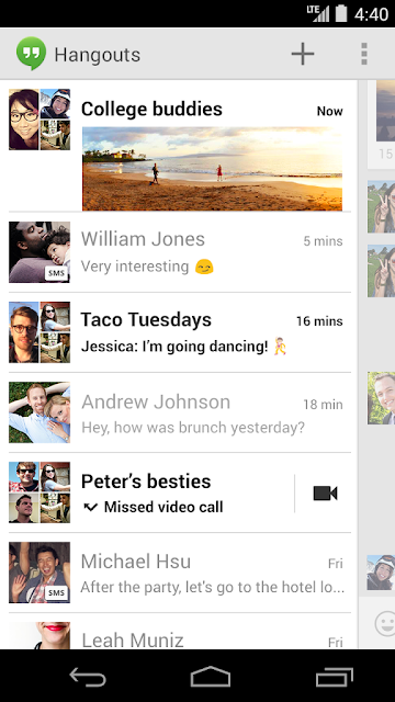 Hangouts replaces Talk