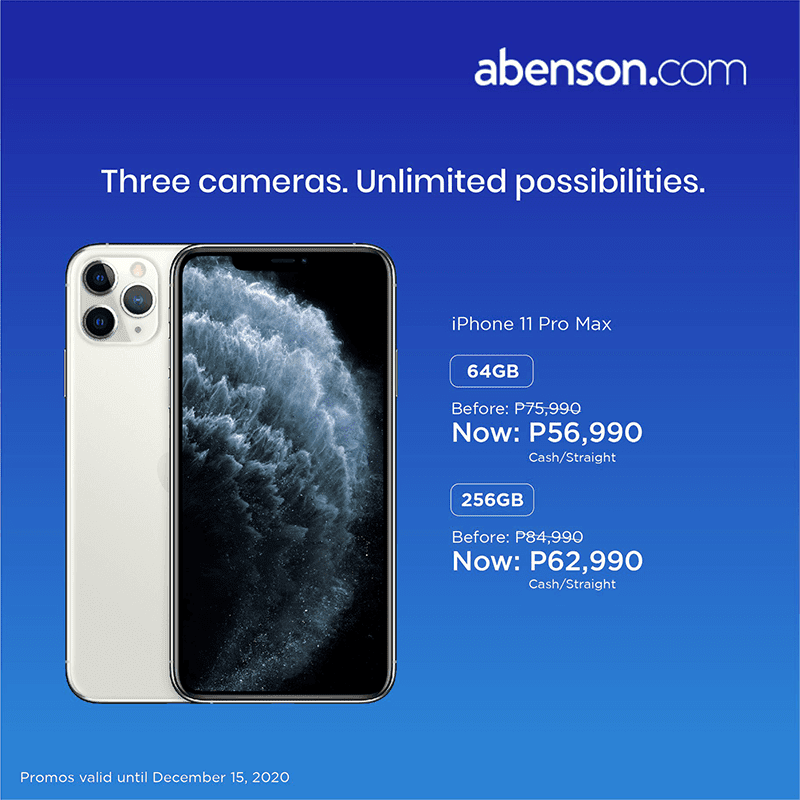 Deal Abenson Drops Iphone 11 Pro Max Price s Now Start At Just Php 56 990