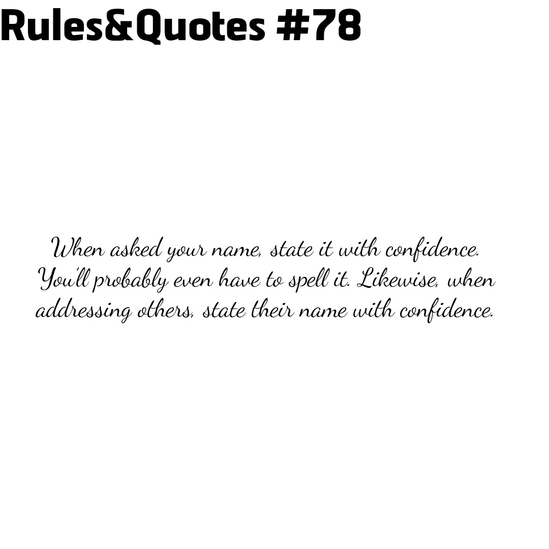 Rules&Quotes