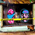 Cartoon Faces : Graffiti with Cartoon Faces design