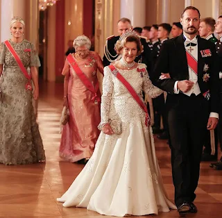 Norwegian royal family hosted a gala dinner
