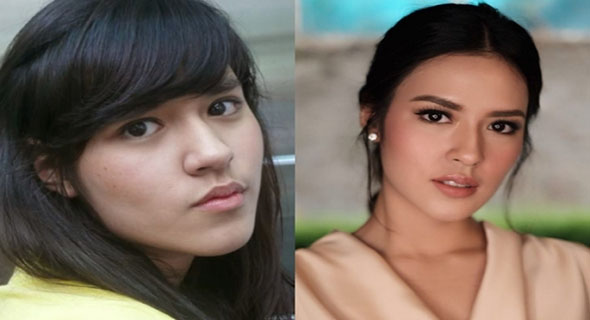 Penampilan 7 Artis  Cantik Sebelum dan Sesudah Tenar Beda 