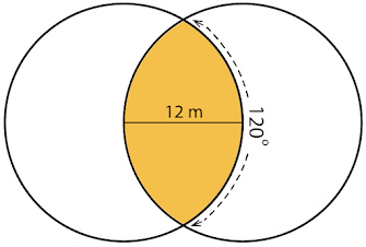 The Vesica Piscis and the 12-meter "Measure of Unity" of the Mother's Temple (Lori Tompkins, 2022).