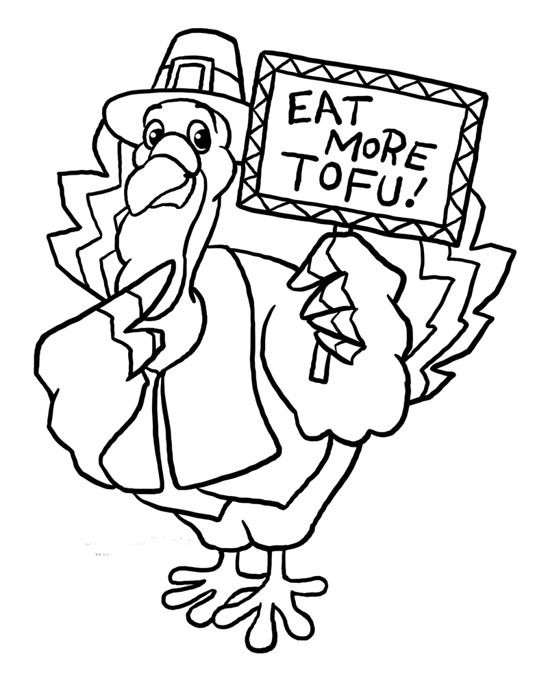 Download Funny Thanksgiving Turkey Coloring Pages | kentscraft