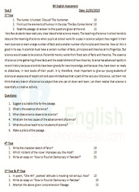 ba english test sechdule