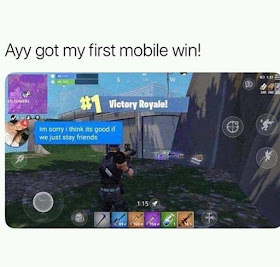 funny fortnite win