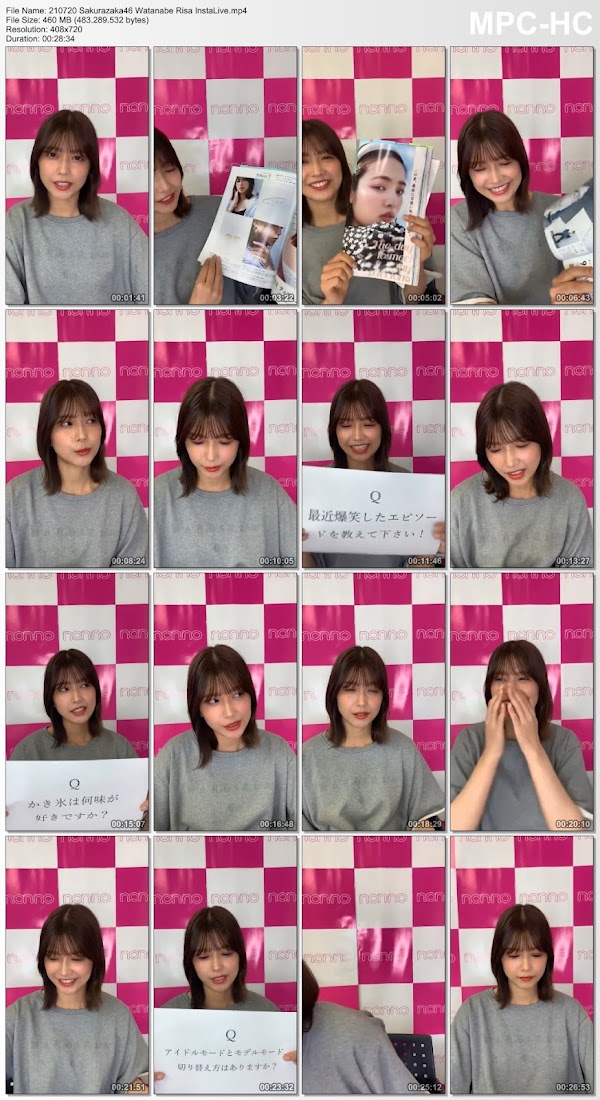 210720 Sakurazaka46 Watanabe Risa InstaLive