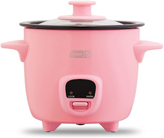 Dash DRCM200GBPK04 Mini Rice Cooker Steamer with Removable Nonstick Pot, Keep Warm Function & Recipe Guide, 2 cups, for Soups, Stews, Grains & Oatmeal, Pink