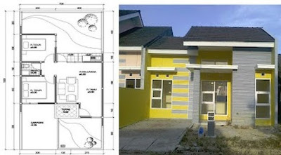 Rancangan Desain Rumah Minimalis Type 45