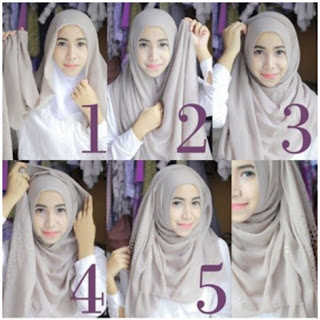 ElectroDream  Model Baju Muslim Terbaru: Contoh Tutorial Hijab Pashmina Simple Tanpa Ninja 