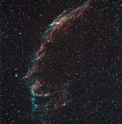 NGC 6992, nebulosa del Vel (part est) al Cygne.