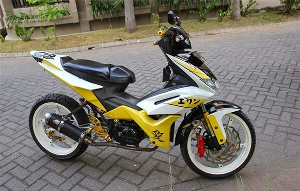 modifikasi motor honda blade 2011