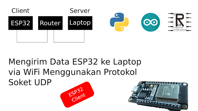 Mengirim Data ESP32 ke Laptop Via WiFi Menggunakan Protokol Soket UDP - ESP32 Client
