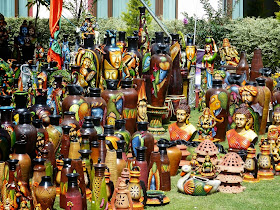 Variety of Indian pottery