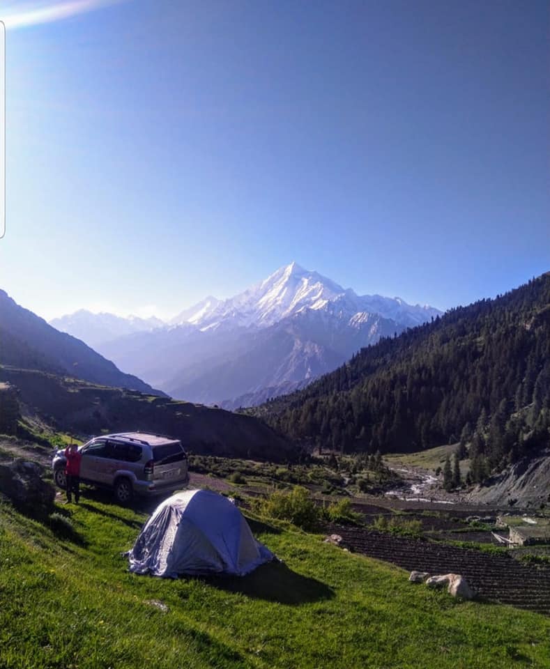 campingingappavalleybestviewofRakaposhimountainfromgappavalley.distancehighestnagarmountainRakaposhi