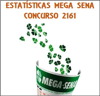 Estatísticas mega sena 2161 análises das dezenas