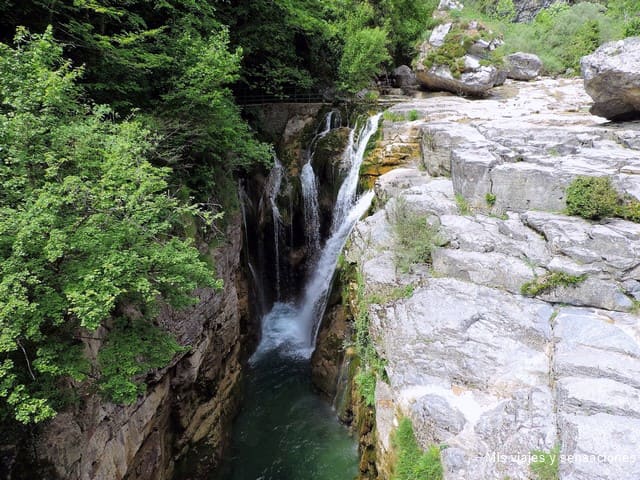 Cascada del río Aso, Cañón de Añisclo, Aragón