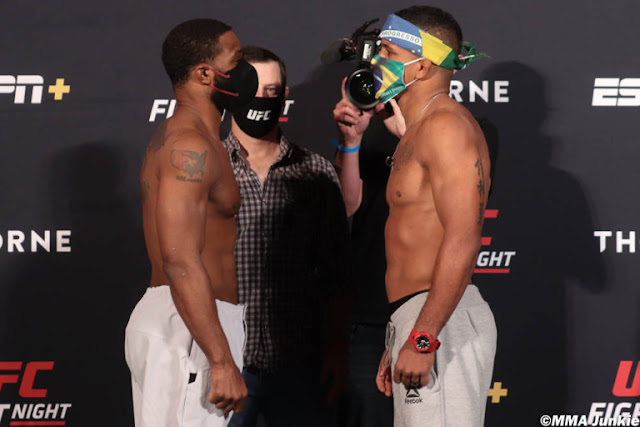 Tyron Woodley Vs Gilbert Burns Face off