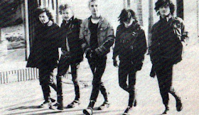 Brigg punk band The Diseased in the town centre in the mid-1980s