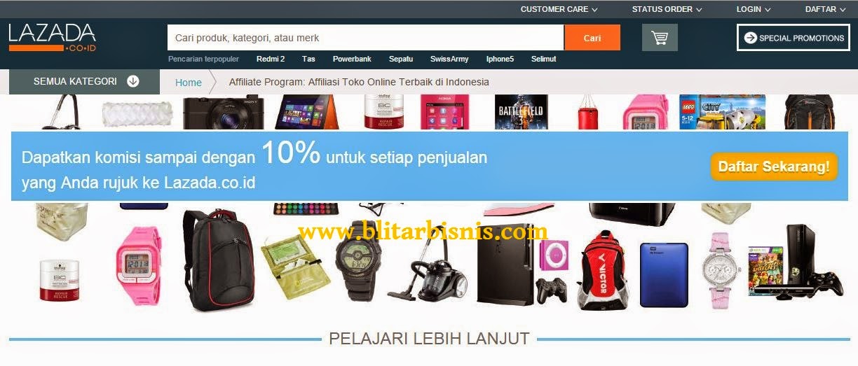 cara menjadi afiliasi lazada