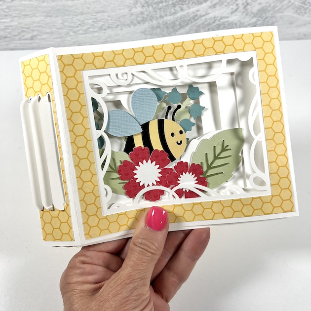 Shadowbox Bee Card Tutorial by Artsy Albums