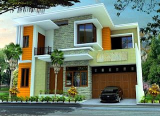 gambar desain Rumah Type 70 2 lantai