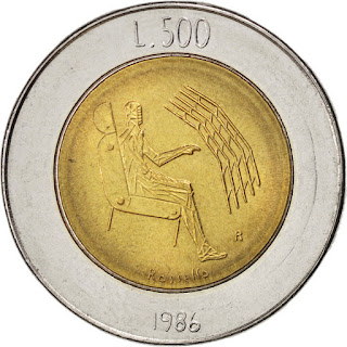 San Marino Coins 500 Lire 1986 Revolution of Technology Computer