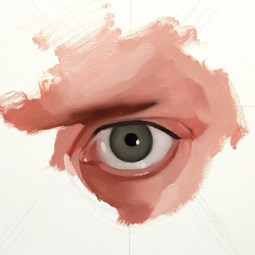 Ojos realistas agrupados en llamativos retratos abstractos por Emilio Villalba