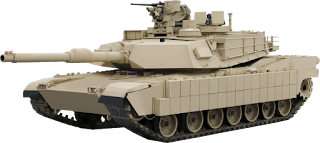 Abrams battle tanks