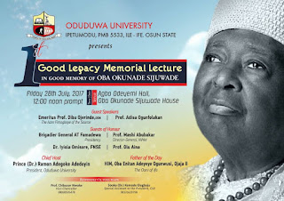 OUI Holds Lecture For Sijuwade