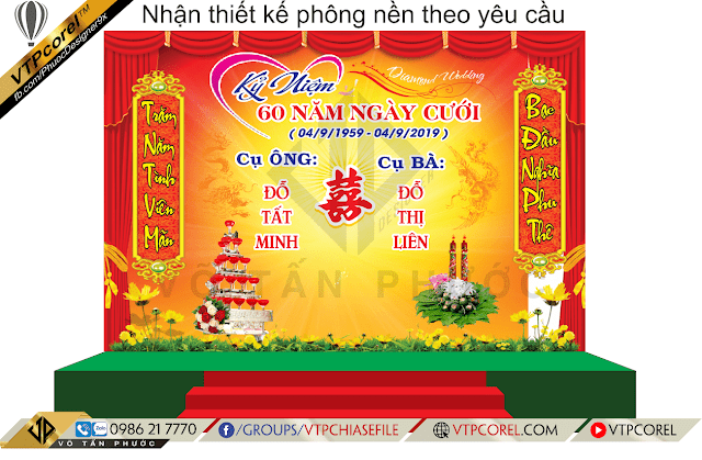 phông nền Kỷ niệm ngày cưới