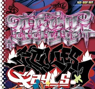 無料印刷可能 Hip Hop Graffiti Font Alphabet