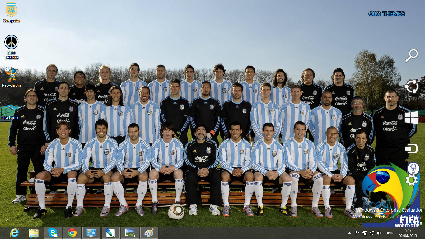 Argentina Football Team Fifa World Cup 2014 Theme For Windows 7 And 8    brazil football fifa 2014