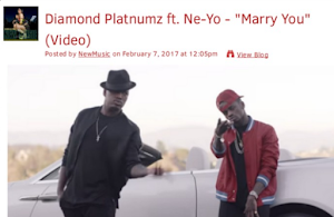 Tovuti ya 50 Cent yaipost video ya Diamond Platnumz na Ne-Yo