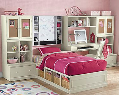 bedroom pink girly style