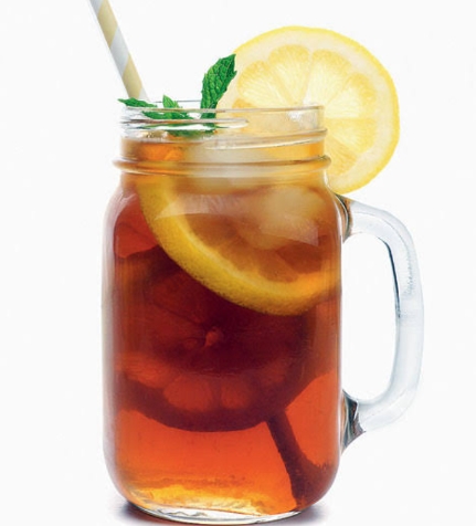 MY FAVORITE  LEMON BASIL ICED TEA